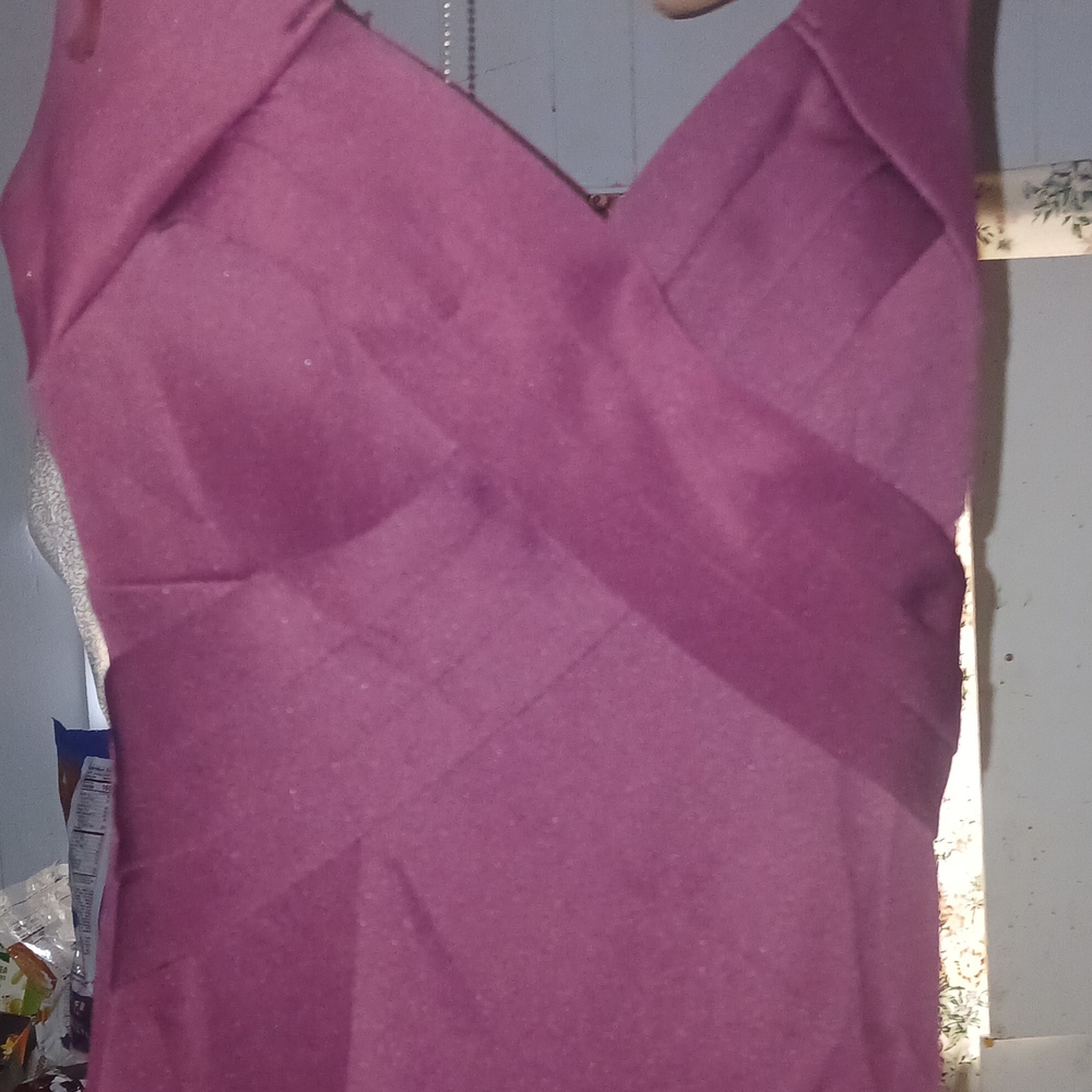 Emerald Sundae Strapless Plum Dress